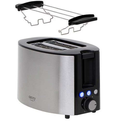 Camry | CR 3215 | Toaster | Power 1000 W | Number of slots 2 | Housing material Stainless steel | Black/Stainless steel - 3
